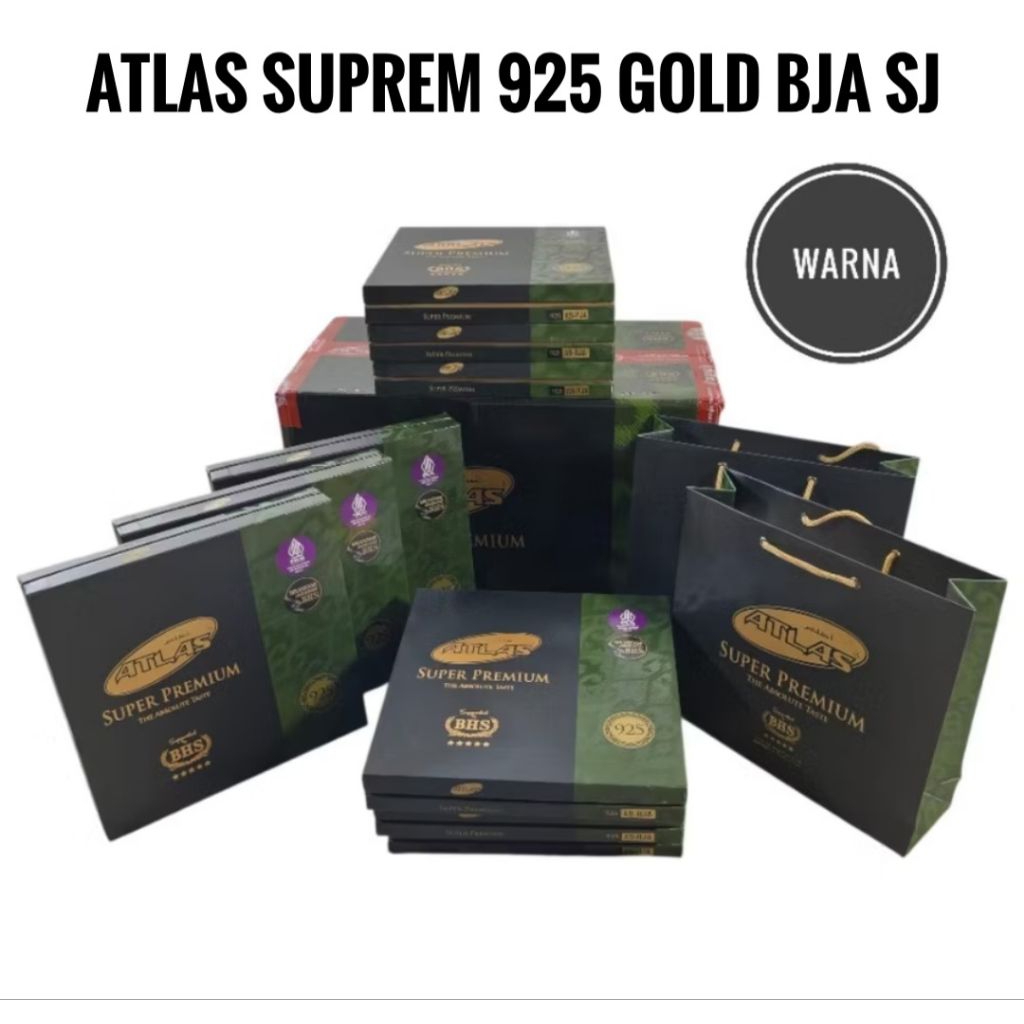 Atlas Suprem 925 Gold BJA SJ Sarong ขายปลีกสีขายส่ง SNG
