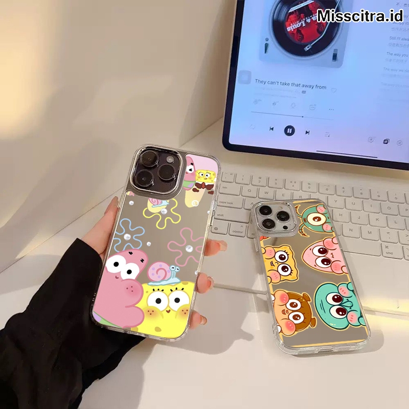 PINKY STAR AND FRIENDS MIRROR HEBE สําหรับ REALME 7i C11 C12 C15 C17 C20 C21Y C25 C25Y C30 C30S C33 
