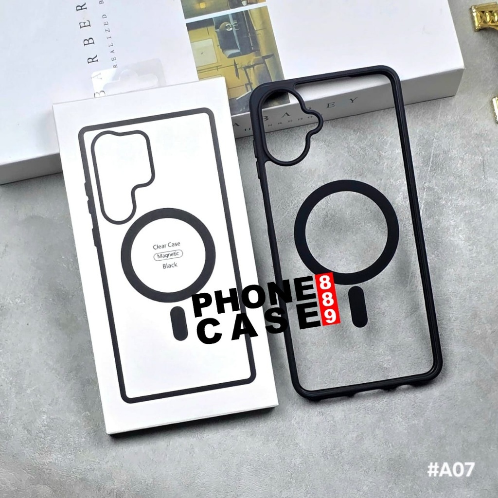 MAGSAFE BLACK CLEAR MAGNETIC CASE SAMSUNG A07 SAMSUNG A08 SAMSUNG A16 SAMSUNG A05S MAG-06