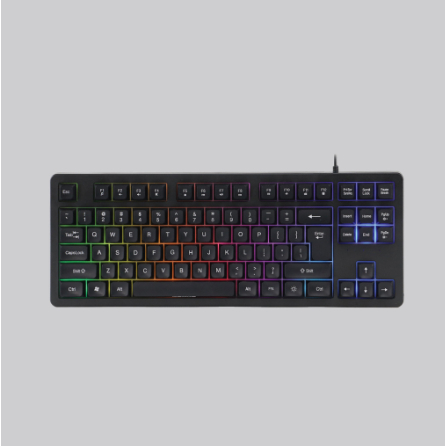 คีย์บอร์ดเกม Rexus K9G TKL - สีดํา ดีไซน์มินิมอล โหมด LED 3 โหมด ABS ทนทาน