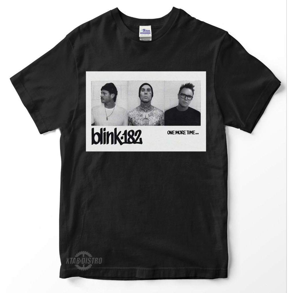 BLINK182 เสื้อยืด - ONE MORE TIME pop punk melodyc ในตัวเสื้อยืดวงโลหะ plastisol xtab distro