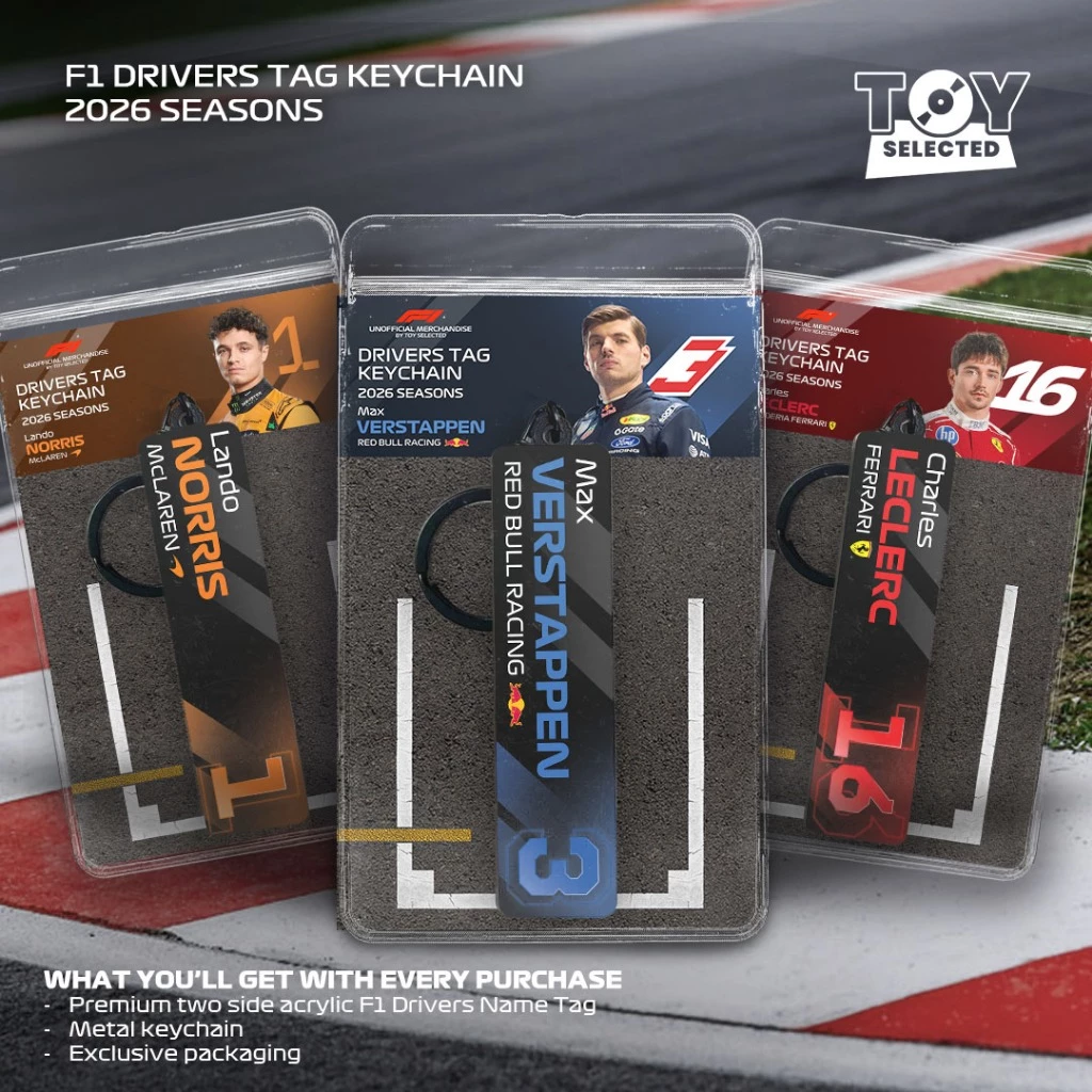 [READY] Premium F1 Drivers Name Tag พวงกุญแจอะคริลิค - 2026 Seasons - Norris Verstappen Leclerc Lewis Russell Piestri Sainz Bearman