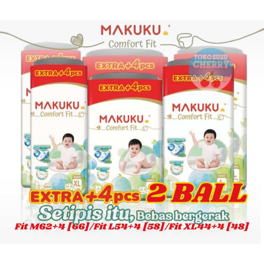 [2 BAL] MAKUKU COMFORT FIT SUPER JUMBO (M66/L58/XL48)