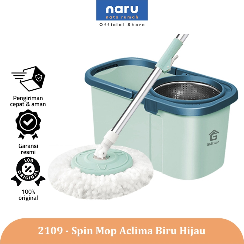 NARU ไม้ถูพื้นแบบวงแหวนอัตโนมัติ 2109 - ไม้ถูพื้นแบบ Ultra Mop Aclima Spin Mop