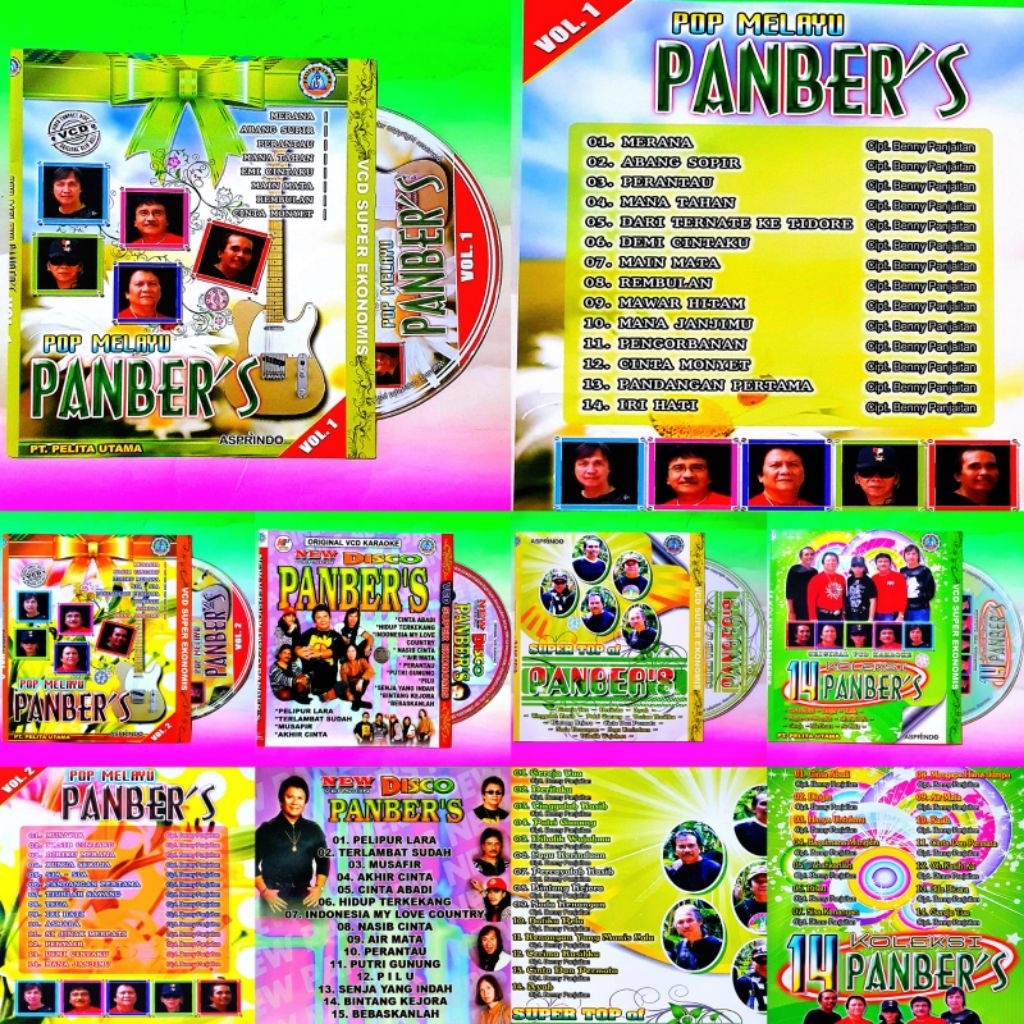 CASSETTE ดั้งเดิมของ PANBERS SONGS - OLD INDONESIAN POP KARAOKE SONGS NOSTALGIC SONGS - MEMORIAL SON
