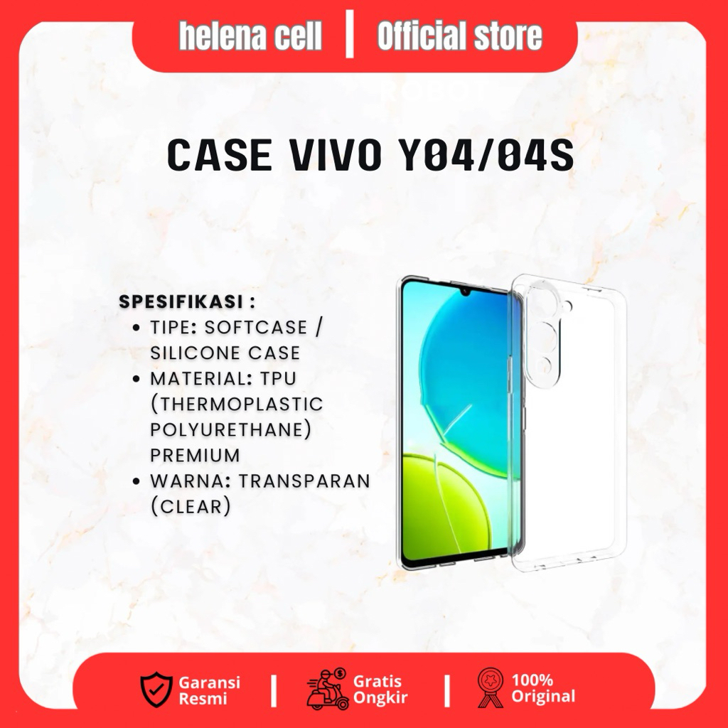 เคสใส Vivo Y04/04S**