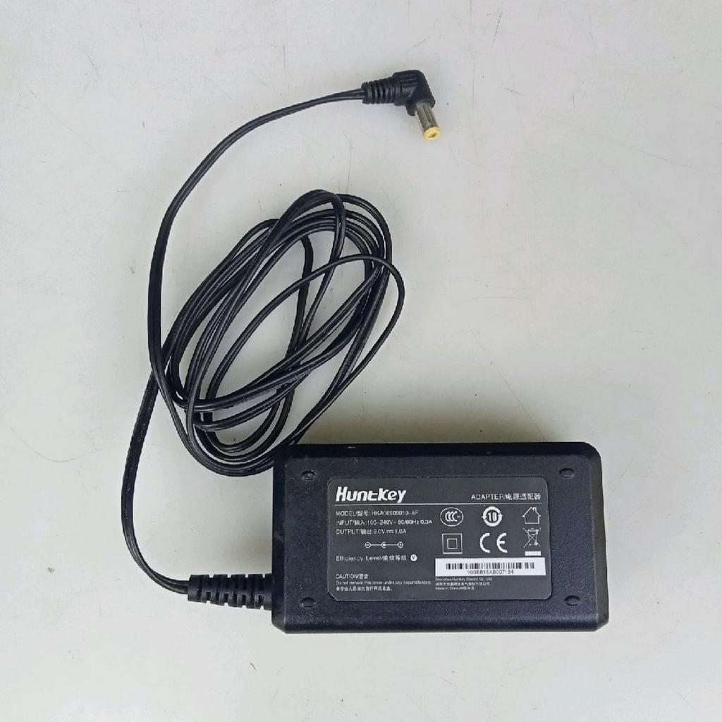 อะแดปเตอร์ 9V 1A Huntkey HKA00909010-8F 9V DC 1A อะแดปเตอร์