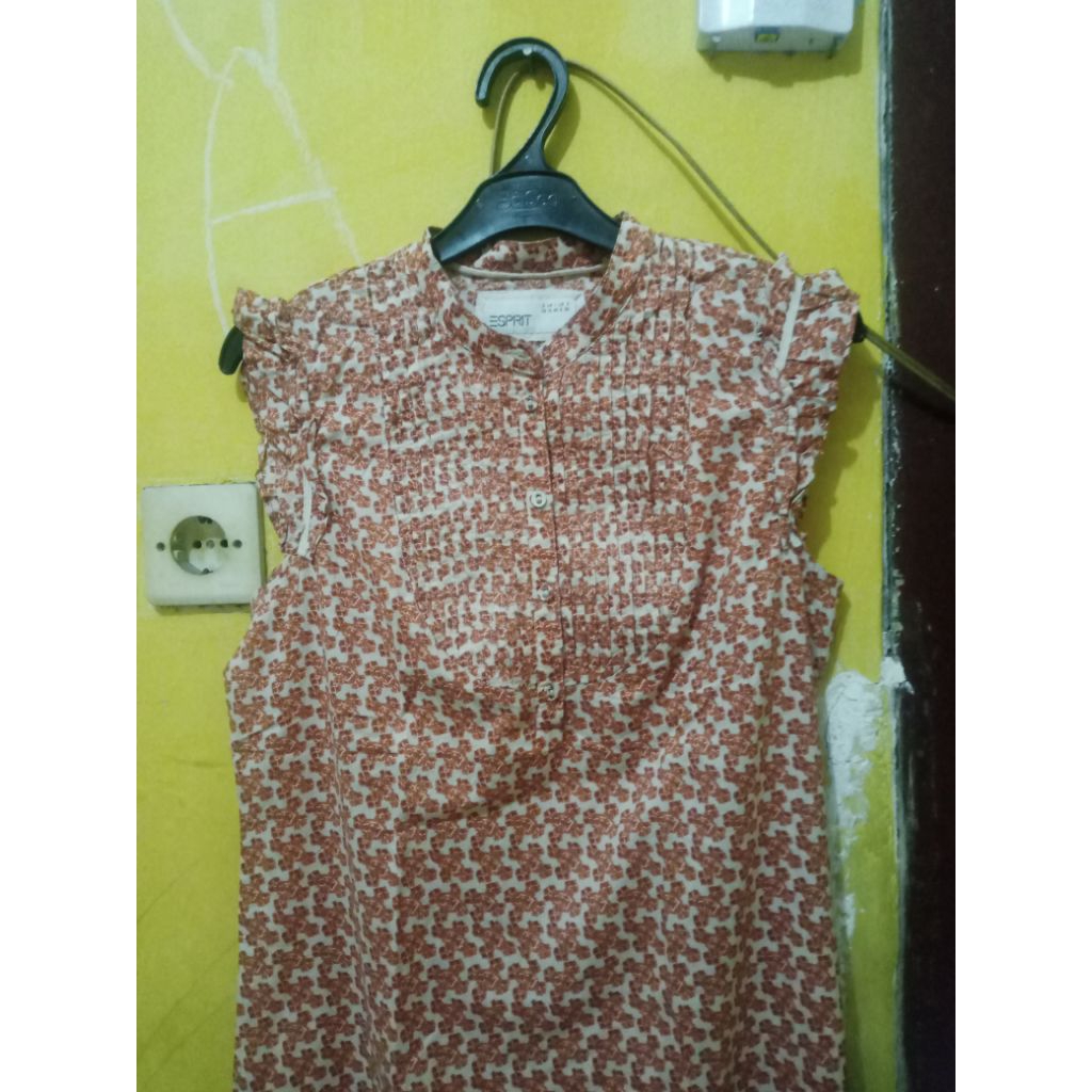 เสื้อแขนกุดผู้หญิง Esprit สีส้ม