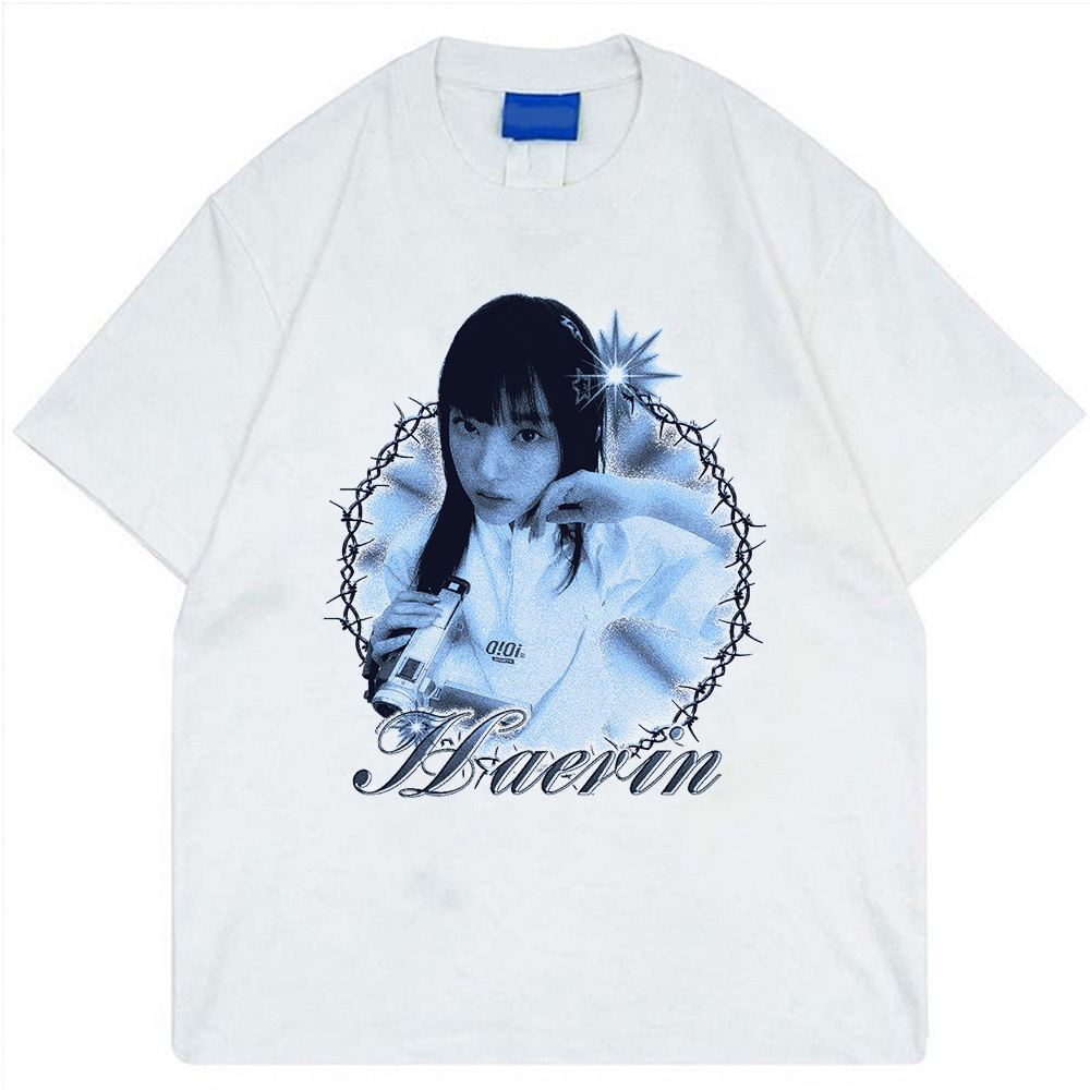 Kpop ใหม่กางเกงยีนส์ Haerin OiOi Tshirt Mercandise
