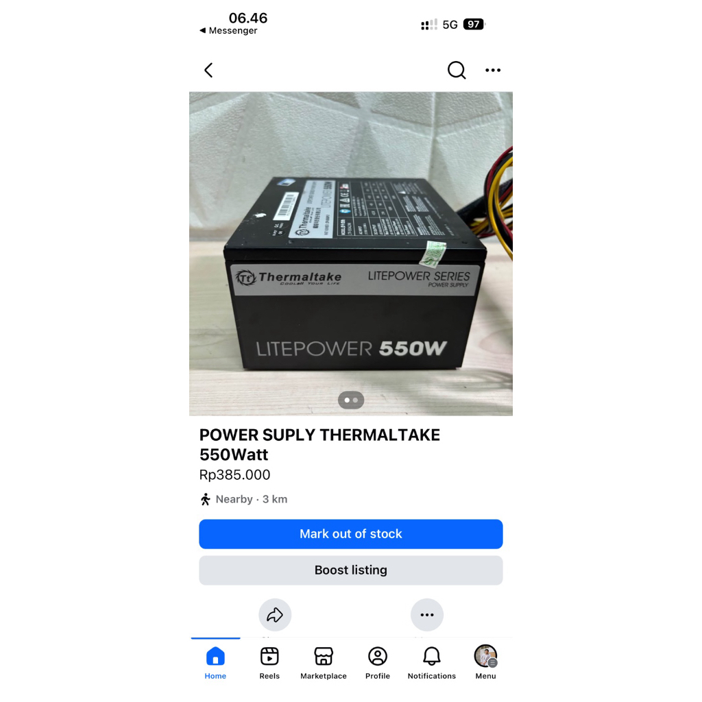 PSU THERMALTAKE 550 วัตต์ NORMAL JAYA