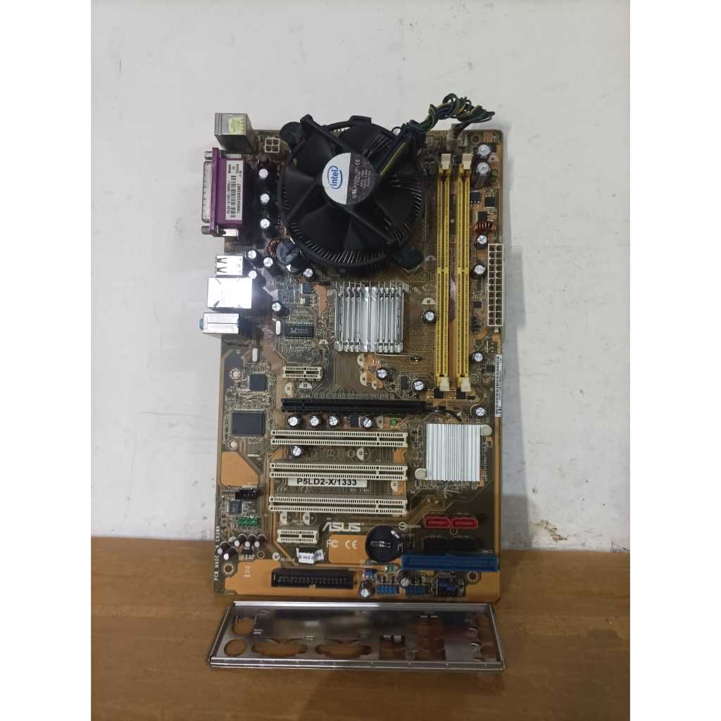 ASUS P5LD2-X/1333 เมนบอร์ด Core 2 Duo E4500 Back Panel Bonus Fan