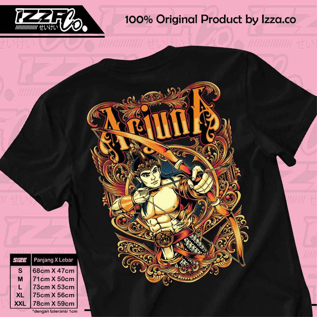 เสื้อยืด Arjuna, เสื้อยืดลาย Arjuna Wayang, เสื้อยืด Unisex IzzaCloth 088