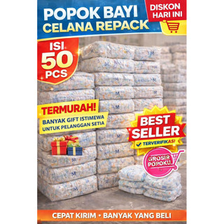 Popok Bayi Celana Repack isi 50 Pcs hemat
