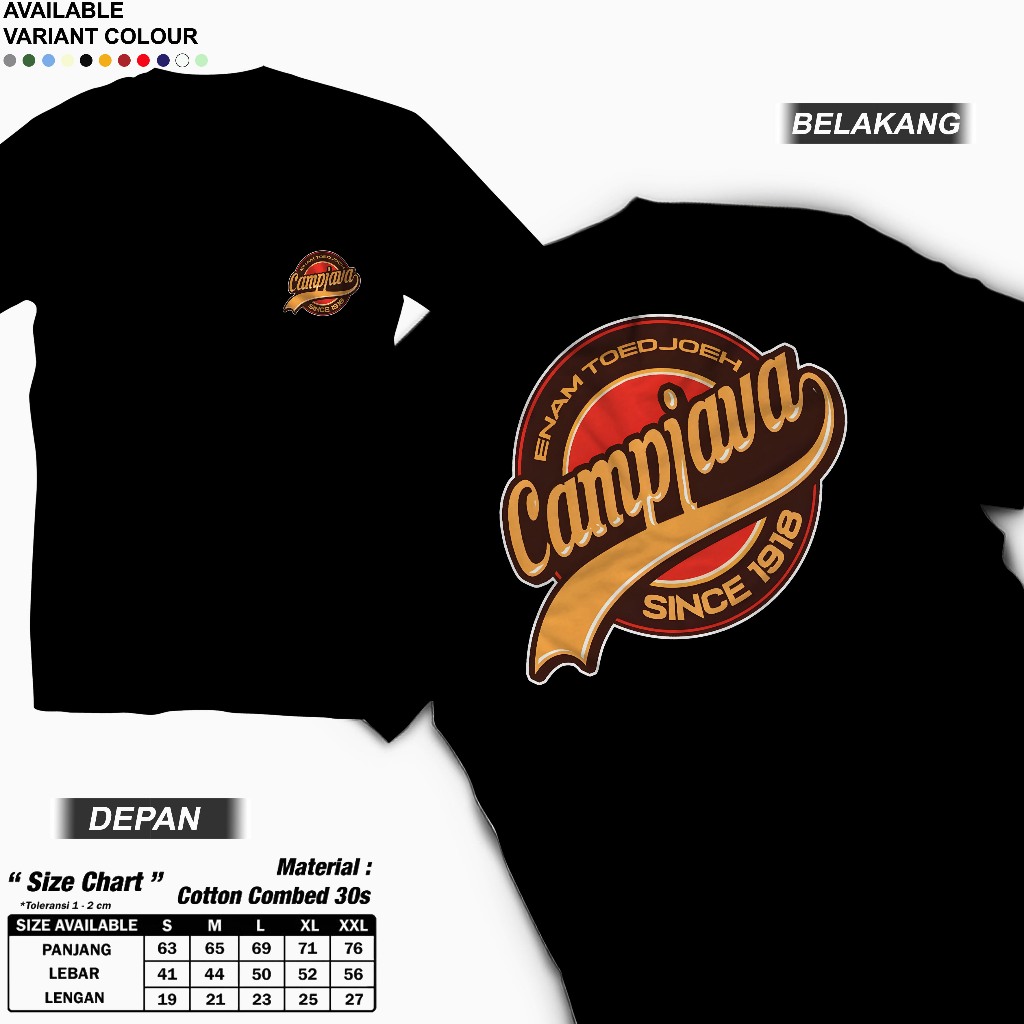 CAMP JAVA SINCE 1918 T-SHIRT - CAMP JAVA T-SHIRT ใหม่ล่าสุดสําหรับผู้ชายและผู้หญิง