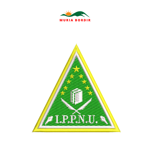 ป้ายโลโก้เย็บปักถักร้อย Bet Bed Emblem School Organization IPPNU ขนาด 7x7 ซม