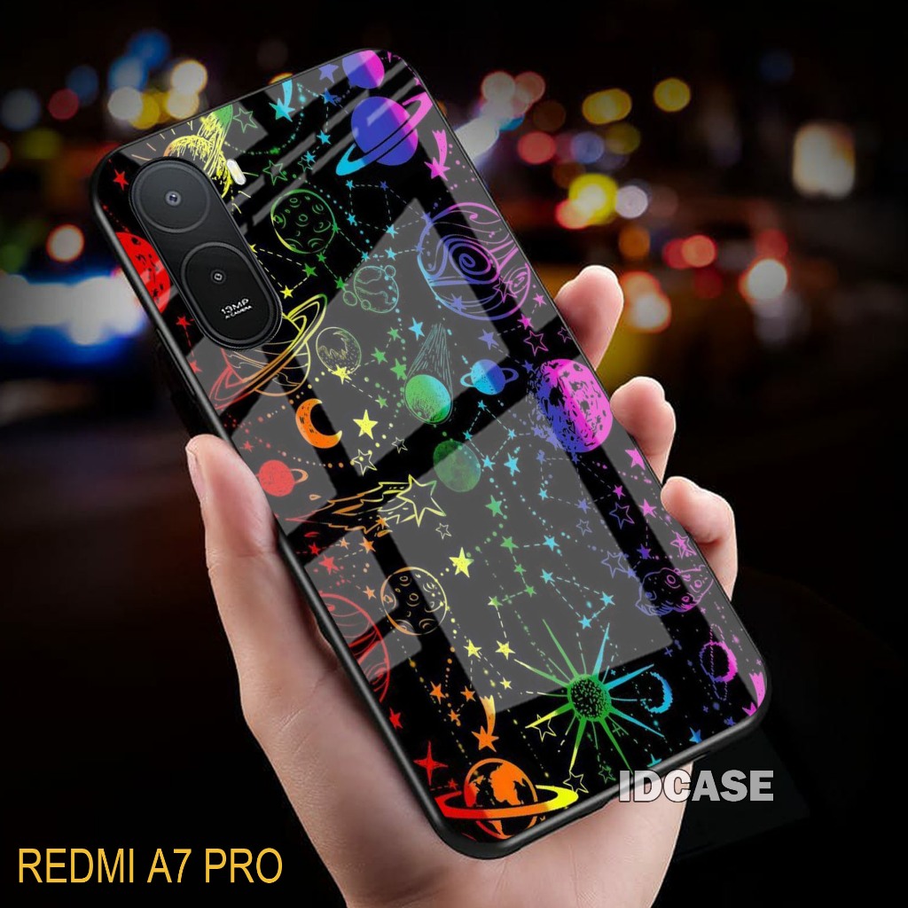 Softcase Glass Glitter Glass สําหรับ Xiaomi Redmi A7 Pro - ปลอก Hp Xiaomi Redmi A7 Pro - K43