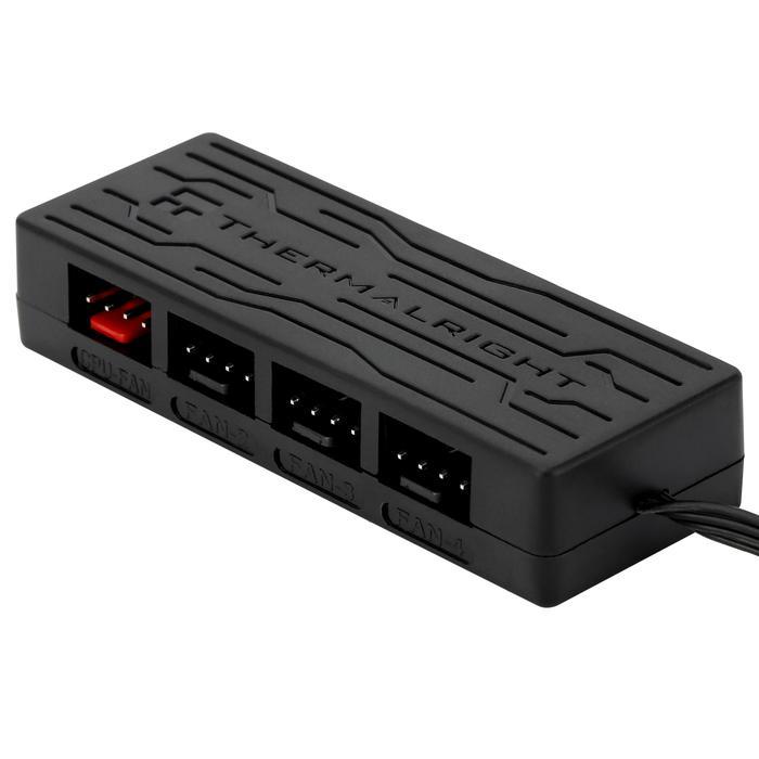 THERMALRIGHT FAN HUB CONTROLLER FAN HUB X4 (4 PORTS) สีดํา