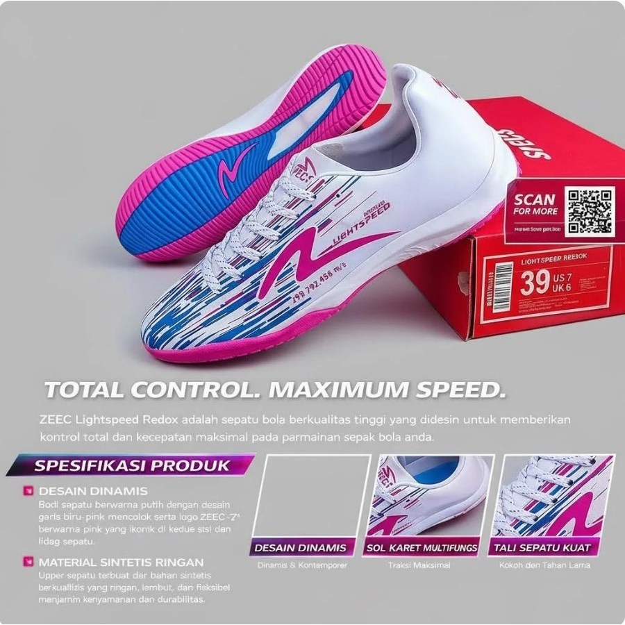 SPECS LIGHTSPEED REBORN REBORN FUTSAL รองเท้าในวันที่ 2025