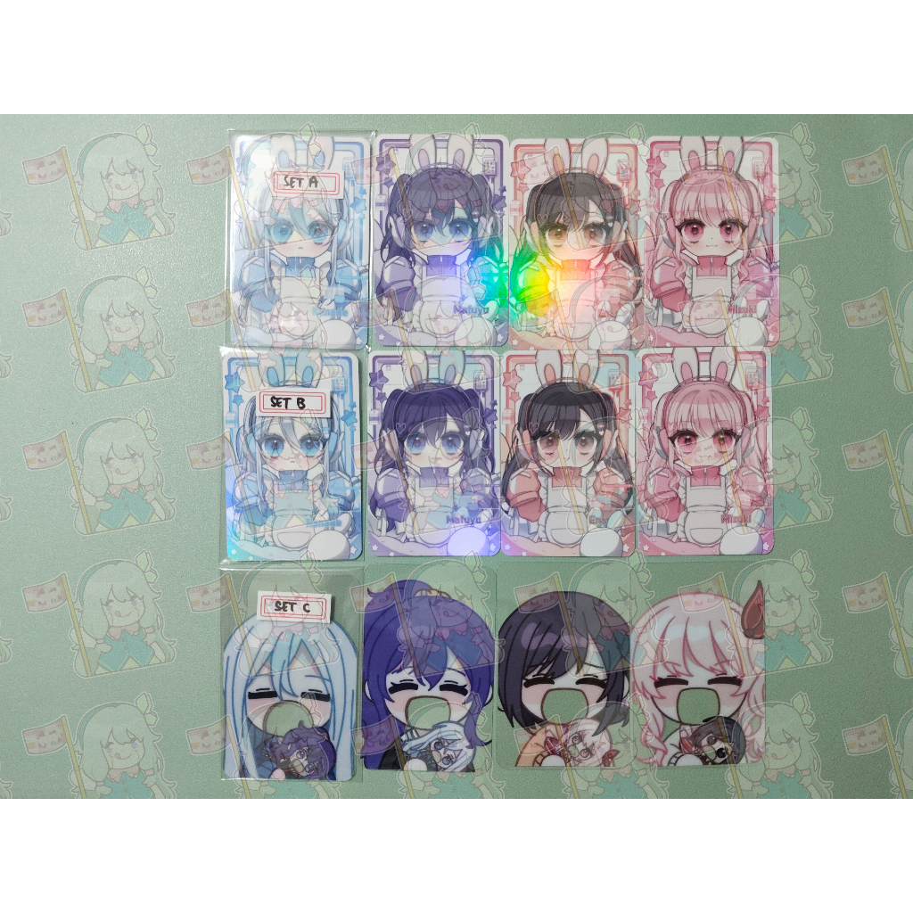[FANMERCH] Project Sekai Niigo 25-ji, Nightcord de Photocard Poca PC Set Kade Mafuyu Ena Mizuki