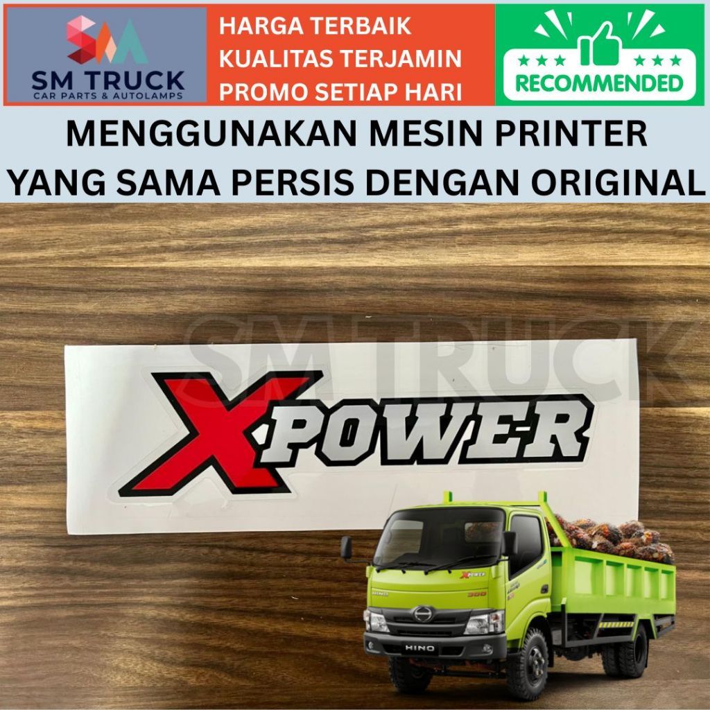 สติ๊กเกอร์ X POWER DUTRO EURO4 EURO 4 HINO 300 คุณภาพดีที่สุด