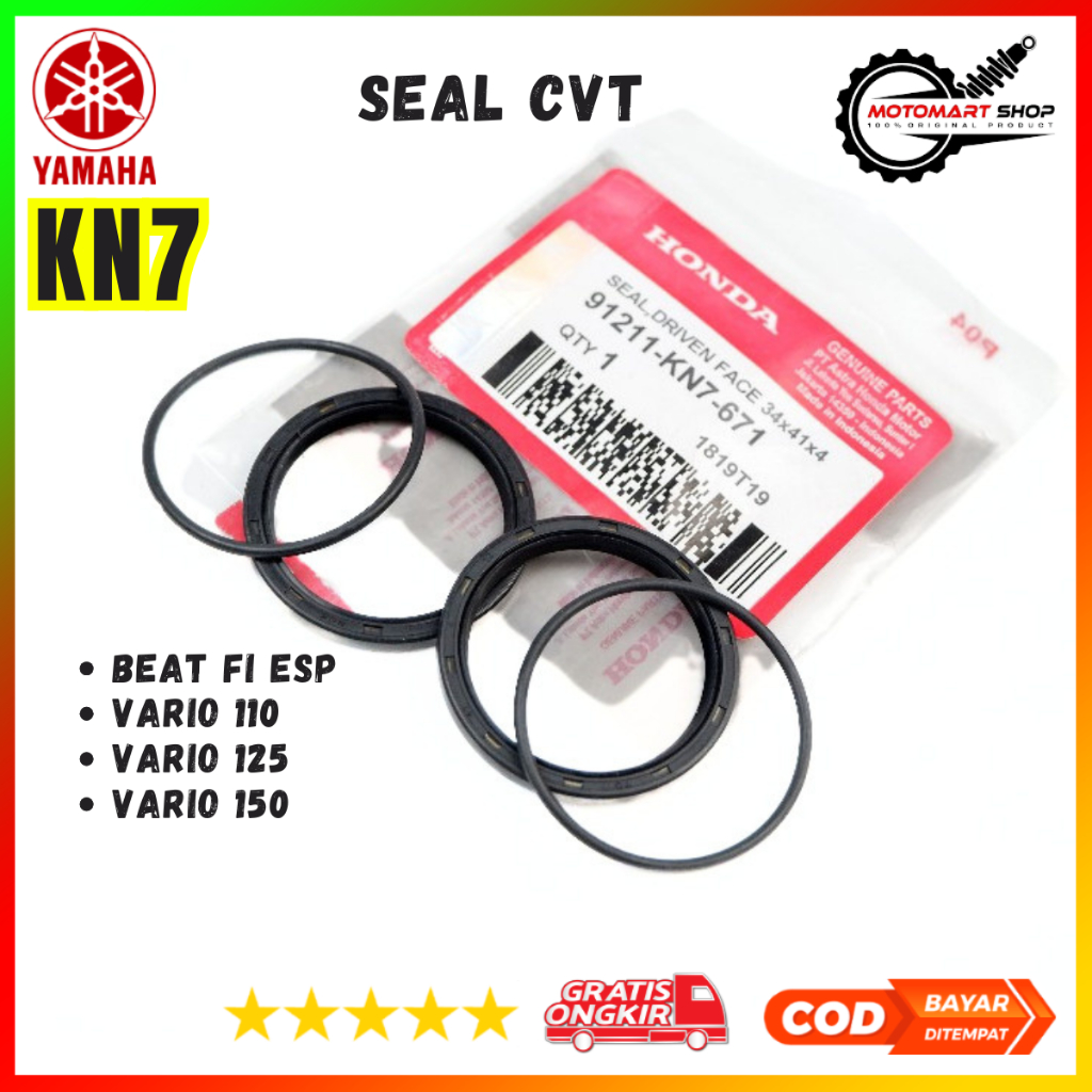 ซีล Honda Beat Fi Esp CVT / ซีล Vario 110 CVT - ซีล Honda Vario 125 CVT - 91211-KN7-671