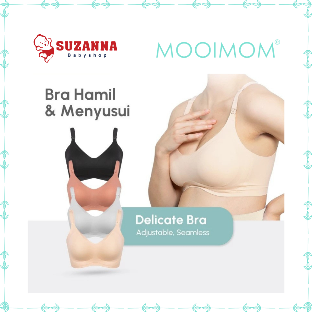 MOOIMOM Delicate Maternity & Nursing Bra - Underwire-Free Maternity & Nursing Bra