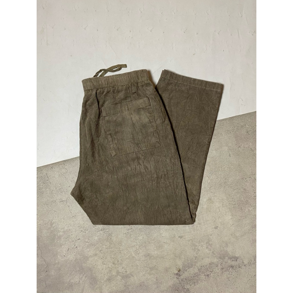 ZT 827 - กางเกงผ้าลูกฟูกทรงผ่อนคลาย Muji
