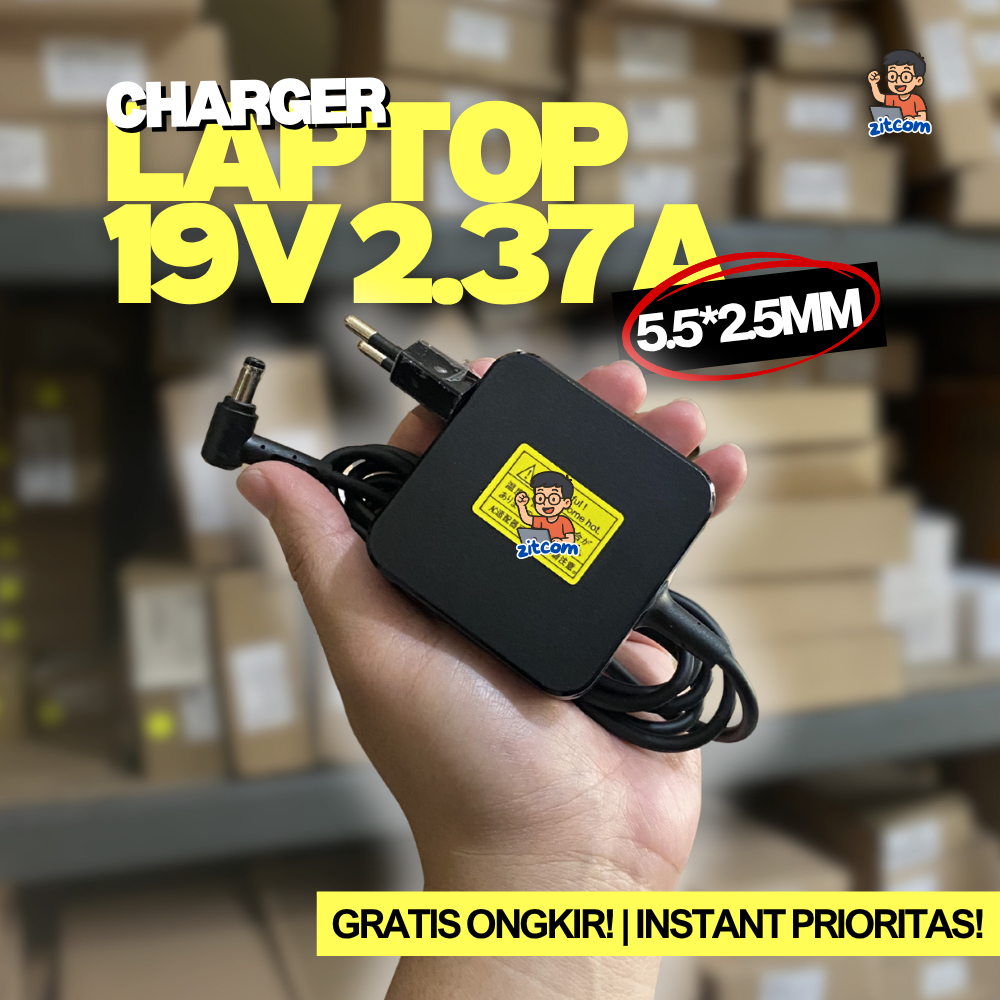 ASUSSS CHARGER ADAPTER 19V 2.37A (5.5x2.5) X445L X450L X555B X555BA-DS99 X555BA X555BA-DS94 D550CA Q