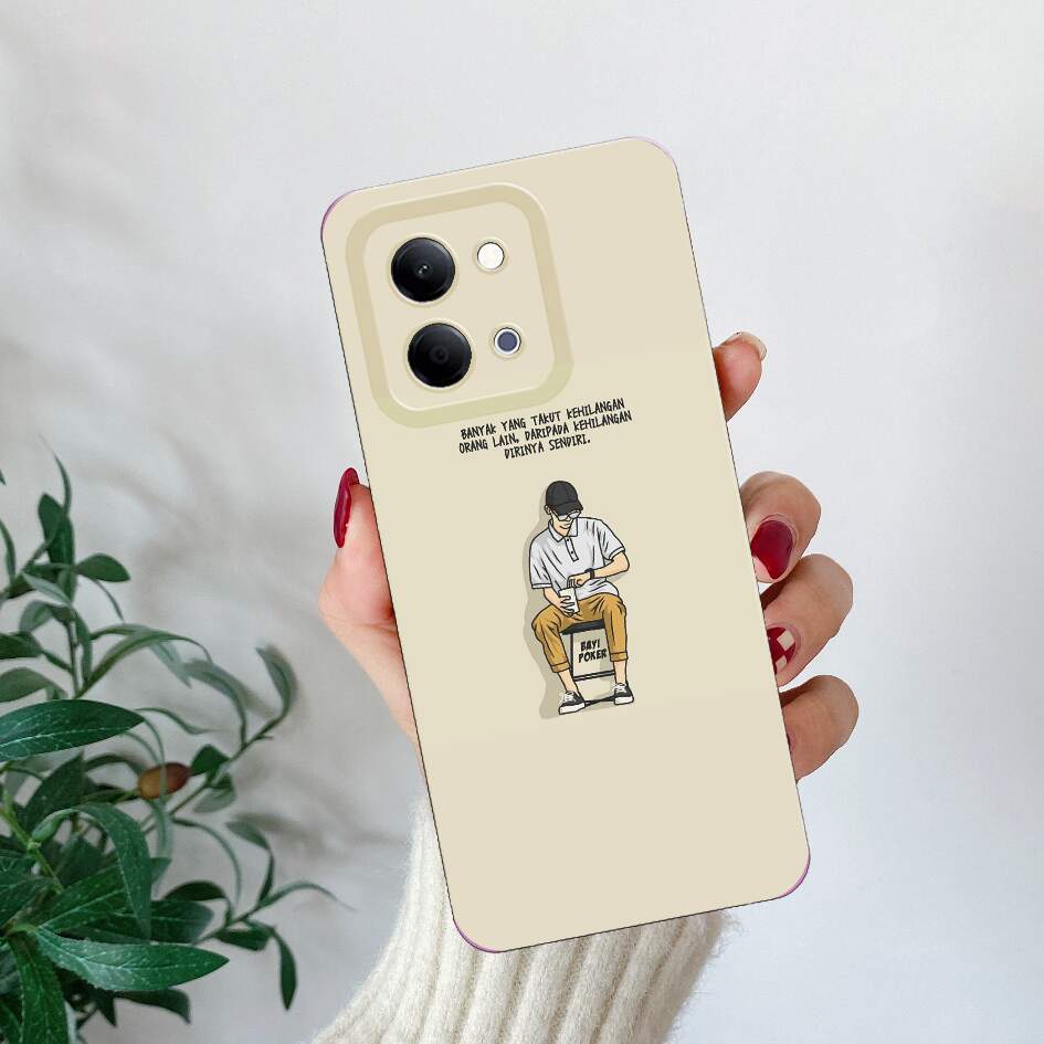 HP เคสโทรศัพท์สําหรับ Vivo Y05 ล่าสุด 2026 คําคมพรีเมี่ยม Motif เคสโทรศัพท์ซิลิโคน Back Protector Pr