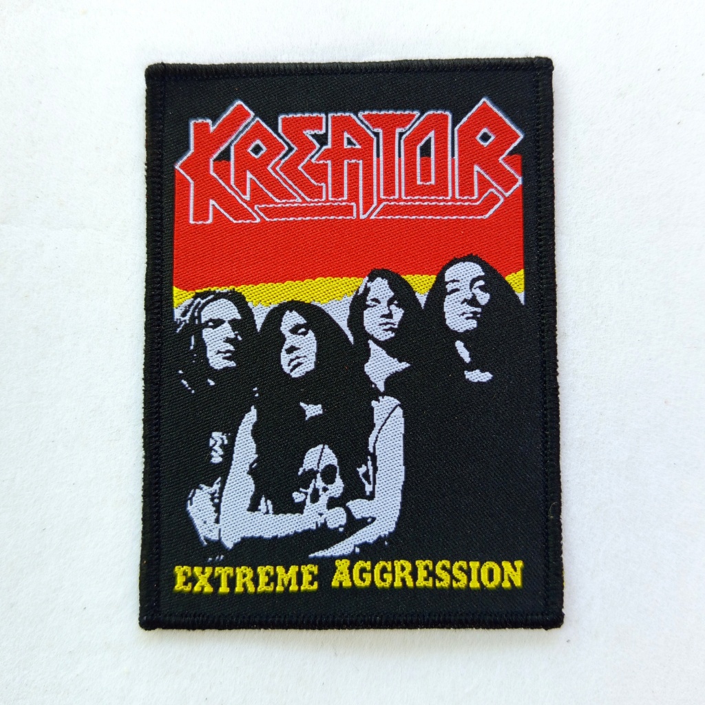 Emblem Kreator Patch สําหรับแจ็คเก็ตและเสื้อกั๊กพร้อมวัสดุทอ - อุปกรณ์ดนตรีโลหะ