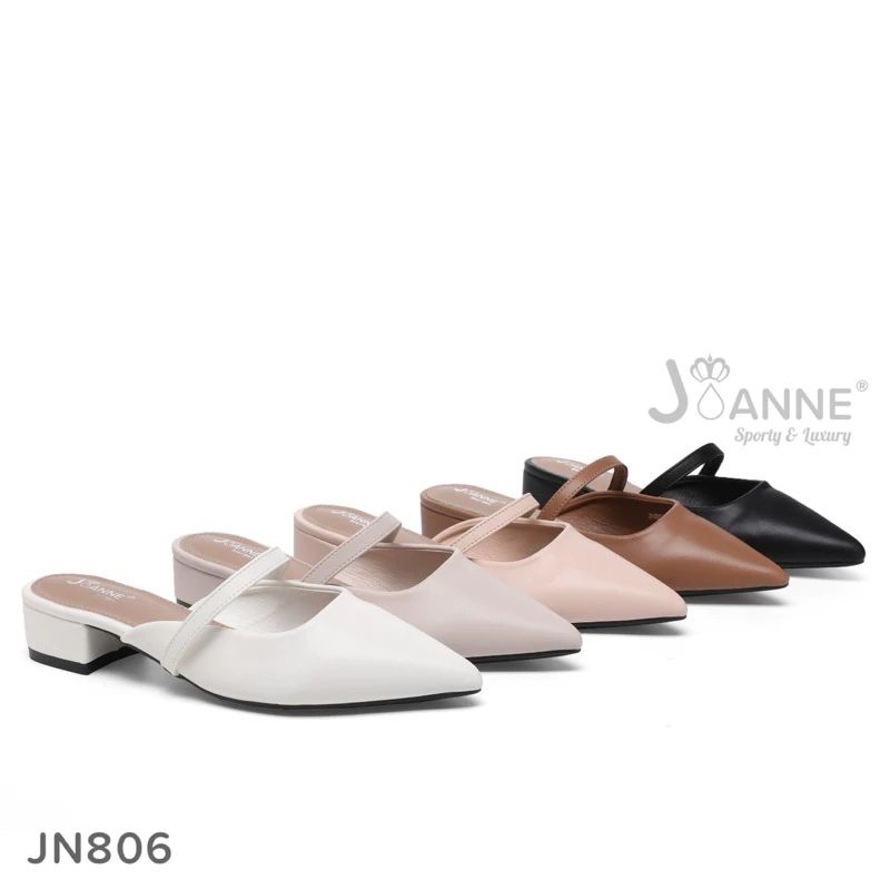 JOANNE Sandal Mules Heels Shoes รองเท้าผู้หญิง JN806