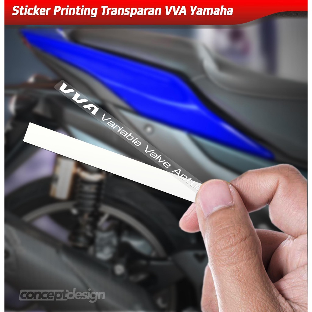 สติ๊กเกอร์พิมพ์ใส Yamaha VVA