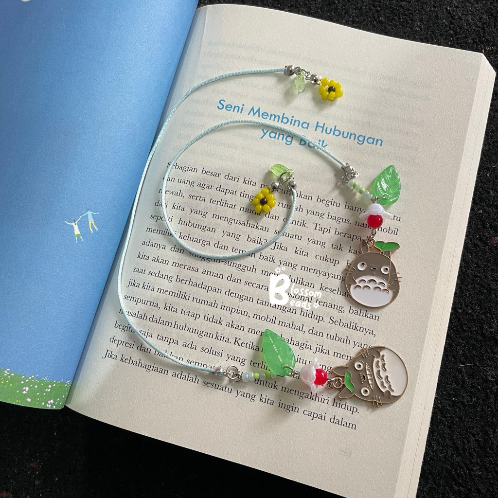ที่คั่นหนังสือ Totoro สุนทรียศาสตร์ทํามือ | ที่คั่นหนังสือลูกปัดน่ารัก