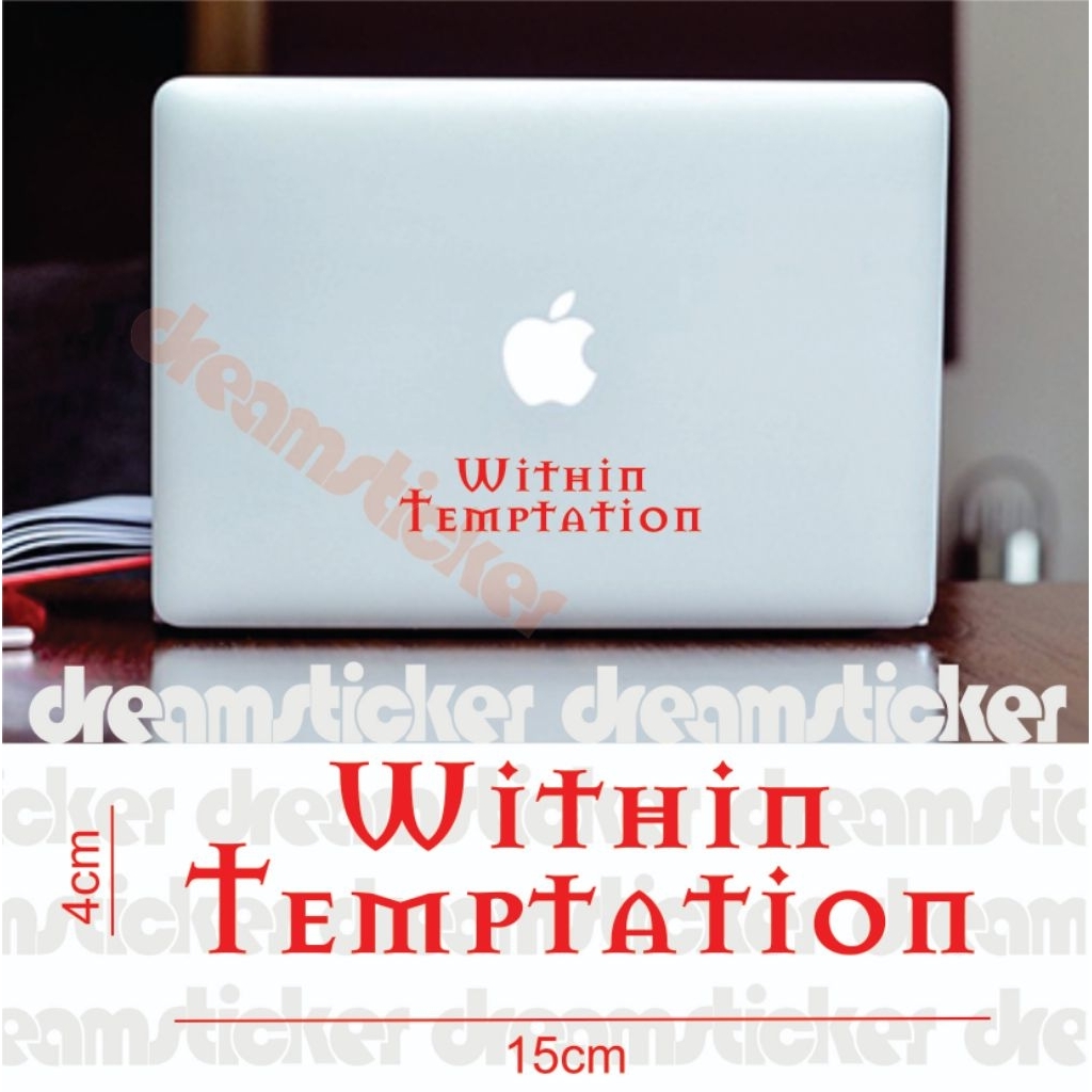 ตัดสติ๊กเกอร์ Within Temptation Logo Band สติ๊กเกอร์แล็ปท็อป MacBook Decal