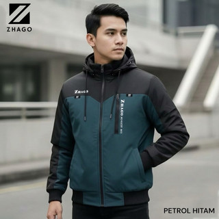 Jaket Anti Air Dan Angin Zhago Original Bolak Balik Ukuran M-L-Xl-XXL-XXXL