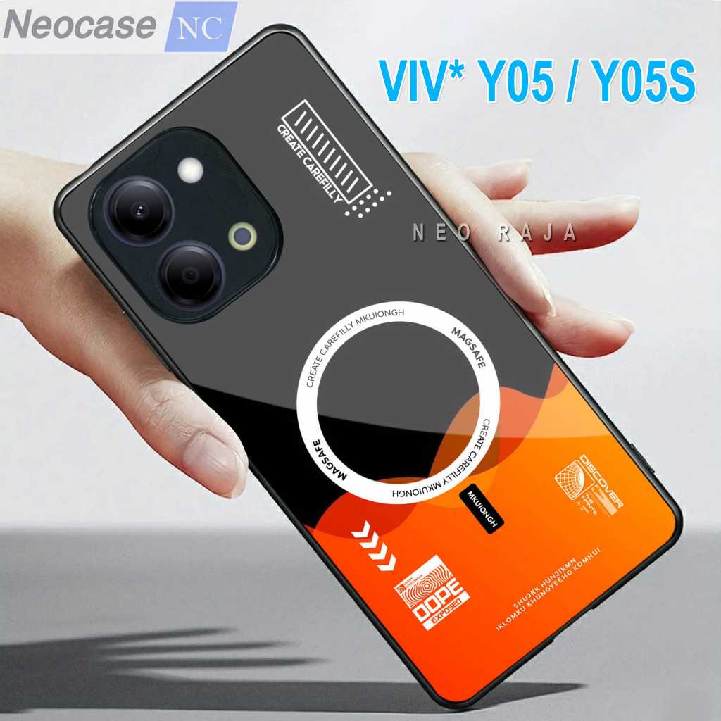 SoftCase Glass Kaca VIVO Y05 / Y05S - Casing HP VIVO Y05 / Y05S Case HP Y05 - N217