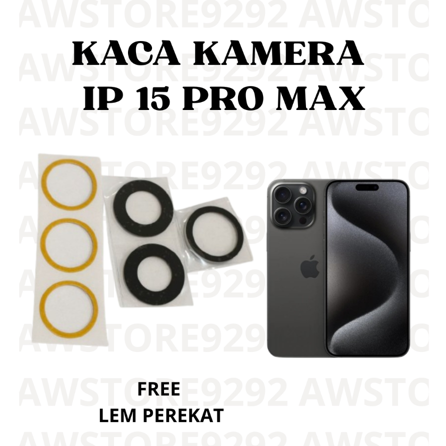 เลนส์กล้อง IPH 15 Pro Max กระจกกล้อง IPH 15 Pro Max กระจกกล้องด้านหลัง IP 15 Pro Max IP 15 Pro Max ก