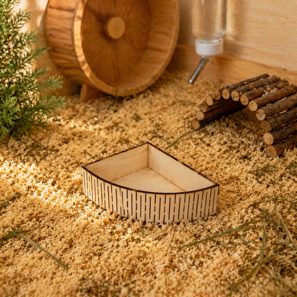 HAMSTER BATHING PLACE HAMSTER CORNER FEEDING PLACE