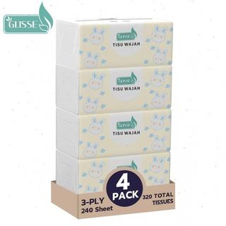 Glisse Tissue Paper Towels Tissue See-U 240 Sheet Halus Dan Lembut