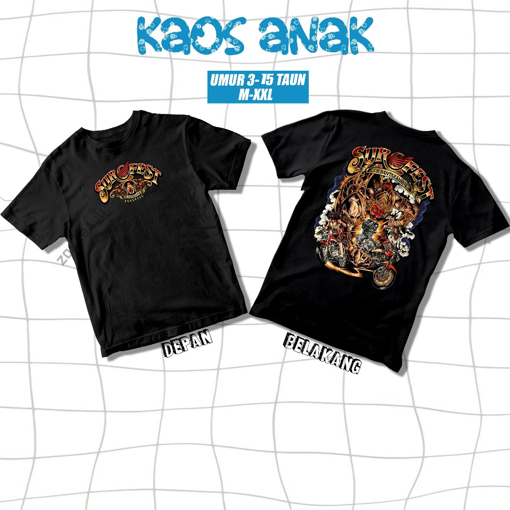 เสื้อยืดต้นฉบับ CB BANRALAIN PONOROGO SUROFEST EVENT CHILDRENS 20 JUNE 2026