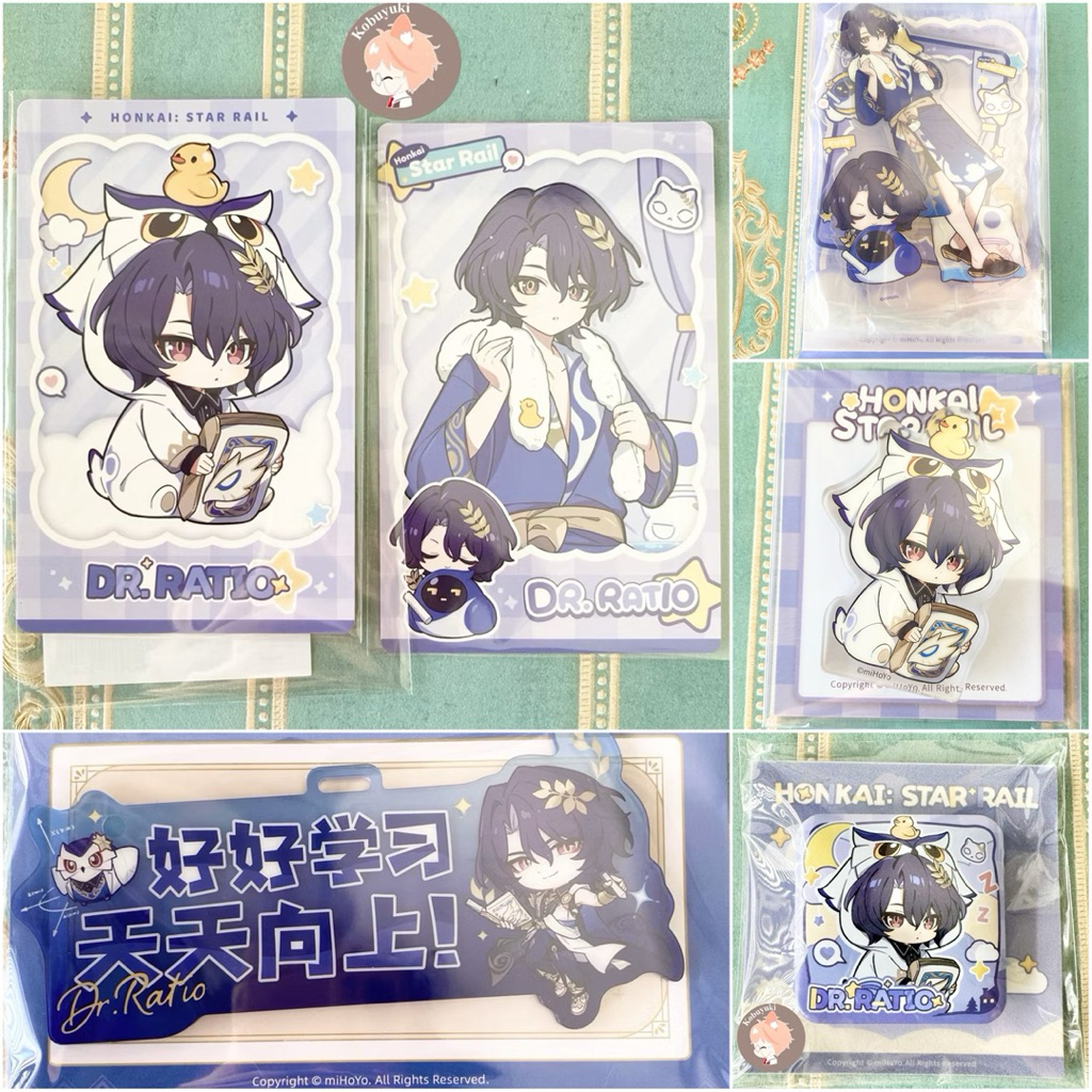 ดร.อย่างเป็นทางการ Ratio ชุดหอพักเด็กชาย badge pin สินค้า hsr star rail dollie กระเป๋าเดินทาง tag st
