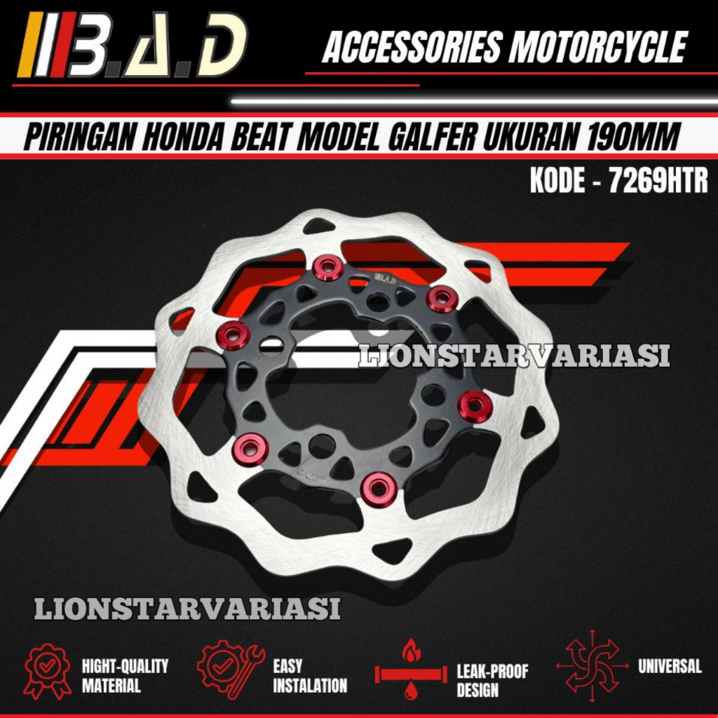 Galfer Beat 190MM Disc Plate Galfer Star Front Disc Plate For Beat Vario Scoopy Genio Spacy