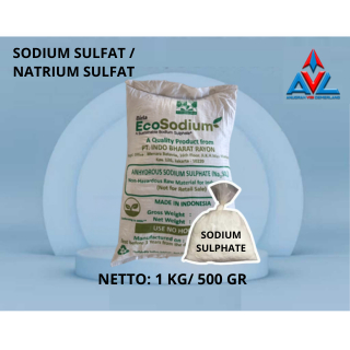 โซเดียมซัลเฟต 1กก. / Sodium Sulfate / Sodium Sulfate Anhydrous | ผงซักฟอก Na2SO4 ส่วนผสมสิ่งทอและอุต