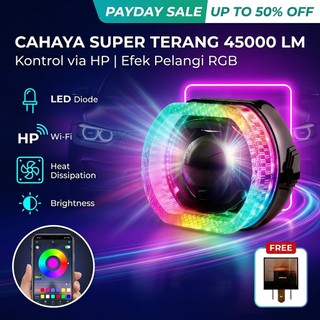 MATRIX X1 BILED Sparlux 3 INCH & 4.5 INCH BILED BLUELENS MATRIX X1 PLUS SHROUD AKRILIK RGB 5D 210+ MODE