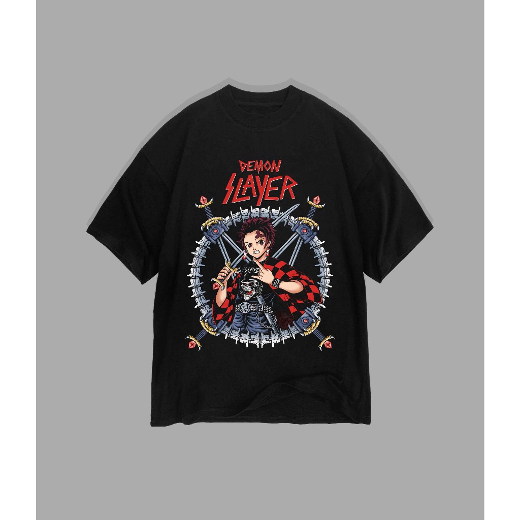 เสื้อยืด Band Slayer Spoof Demon Slayer เสื้อยืด