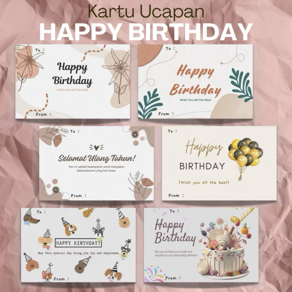 HAPPY BIRTHDAY GREETING CARD / HAPPY BIRTHDAY GREETING CARD / การ์ดงอก / วันเกิด / การ์ด / HAPPY BIR