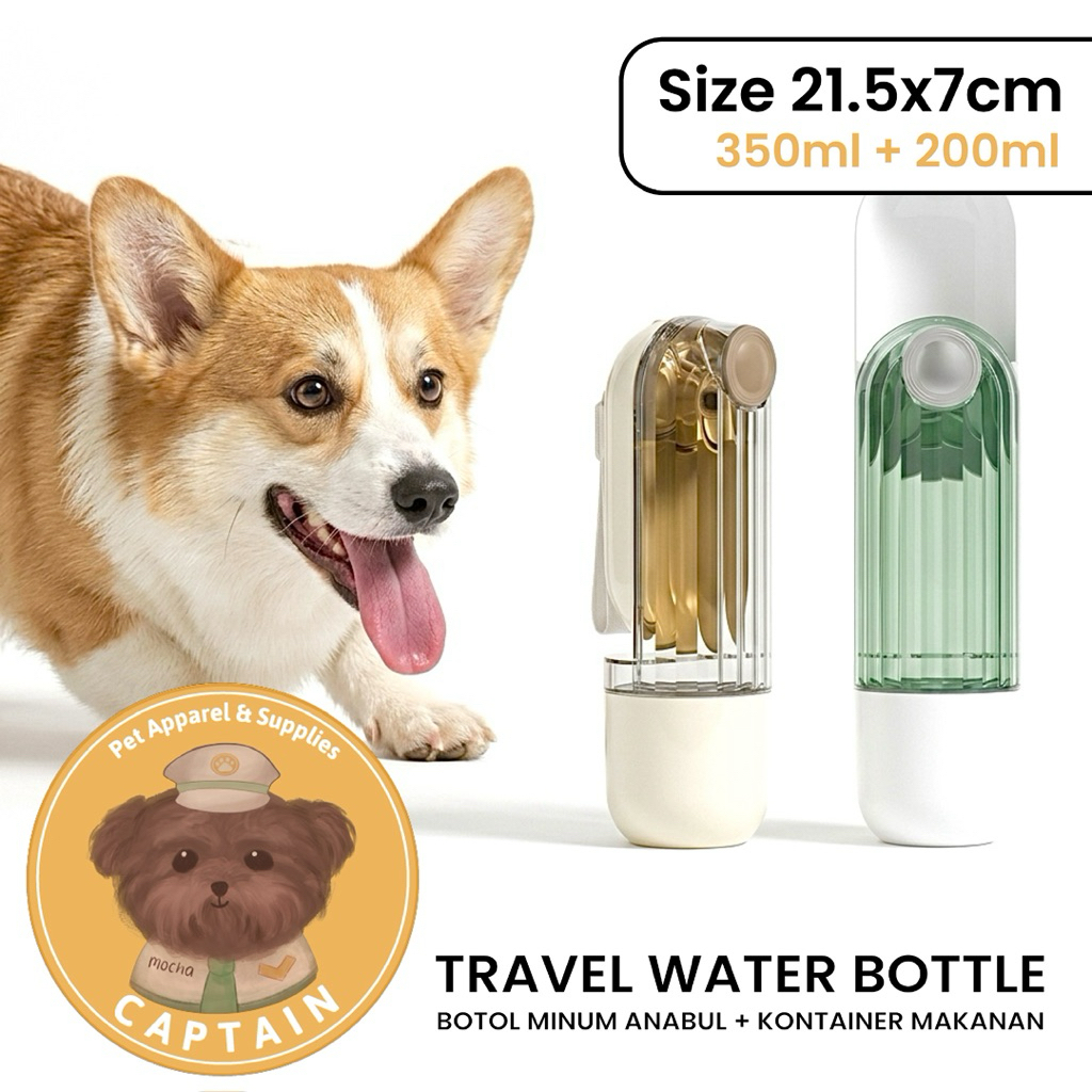 DOG CAT TRAVEL BOTTLE สําหรับ PET PET PET PET PET DRINKING PLACE WITH SNACK CONTAINER POOLINGAIAN CO