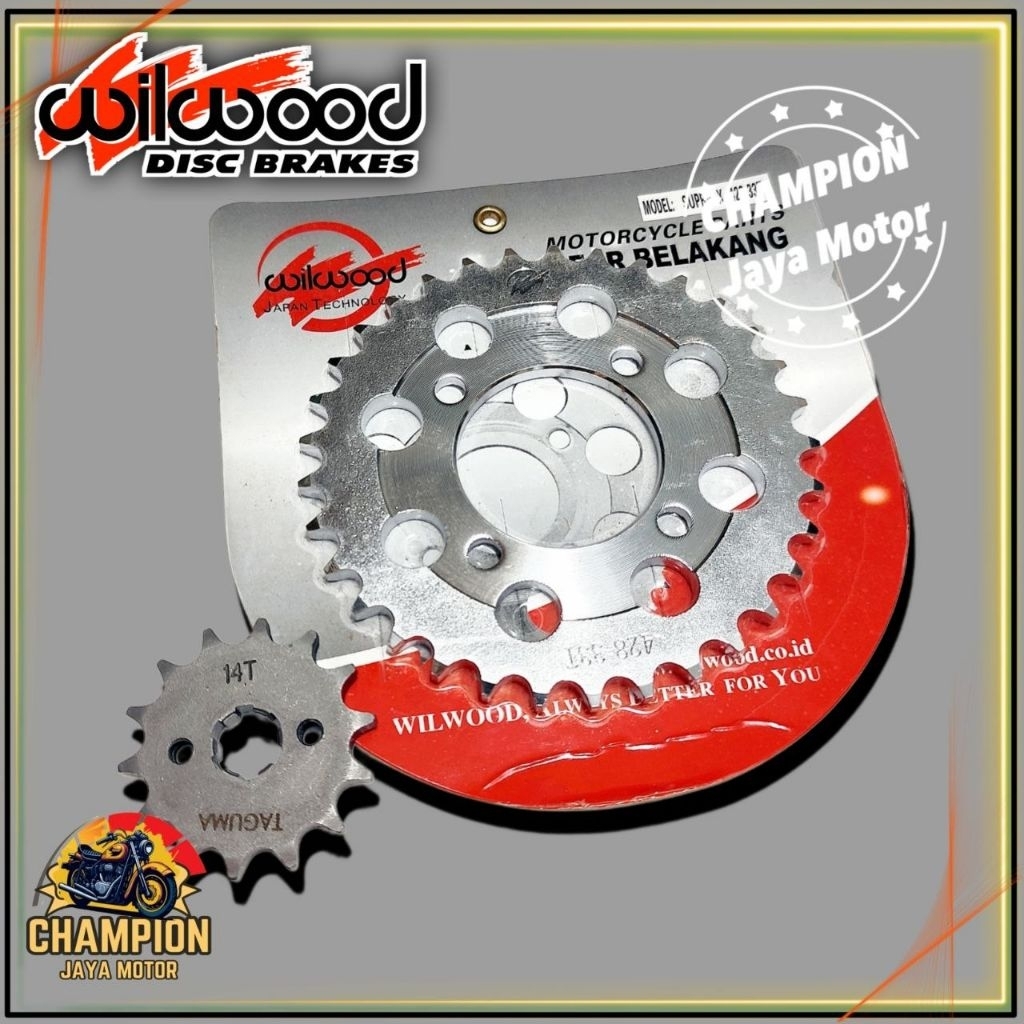 ด้านหน้า + REAR GEAR 428 WILWOOD SUPRA X OLD PRIMA GRAND ASTREA LEGEND ORIGINAL WILWOOD