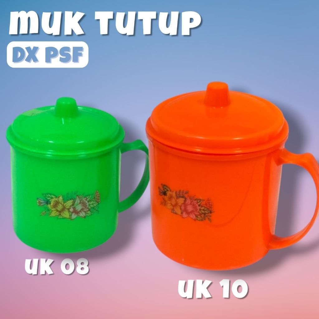 ฝาแก้ว UK8 300ml & UK10 600ml สี DX PSF ฝาถ้วยพลาสติกอเนกประสงค์