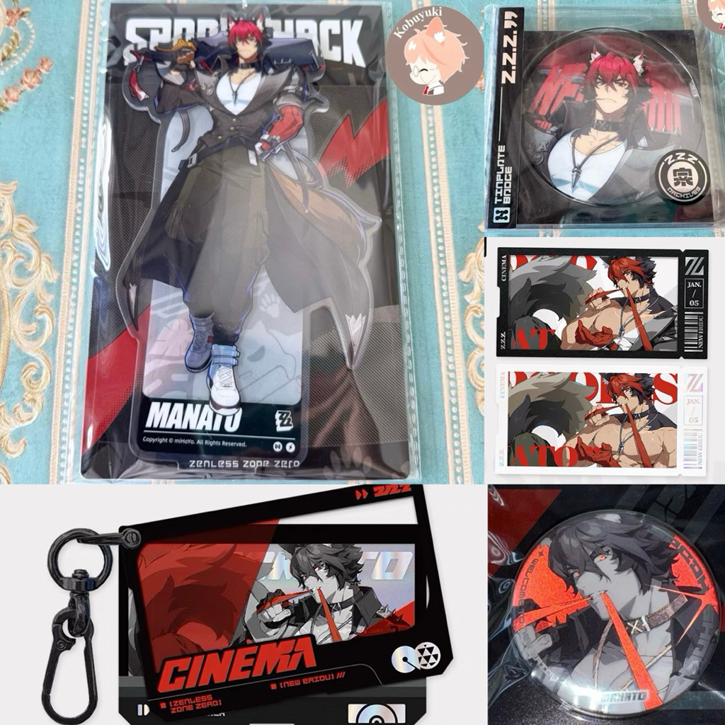 GANTUNGAN [Ready] Komano Manato OFFICIAL 75mm Badge Pin ZZZ Zenless zone zero Mockingbird merch สินค